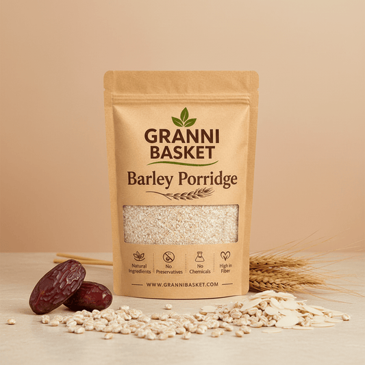 Granni Basket Barley Porridge – High Fiber Natural Whole Grain Breakfast - Premium quality from Granni Basket | Granni Basket