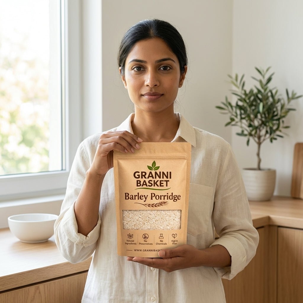 Granni Basket Barley Porridge – High Fiber Natural Whole Grain Breakfast - Premium quality from Granni Basket | Granni Basket