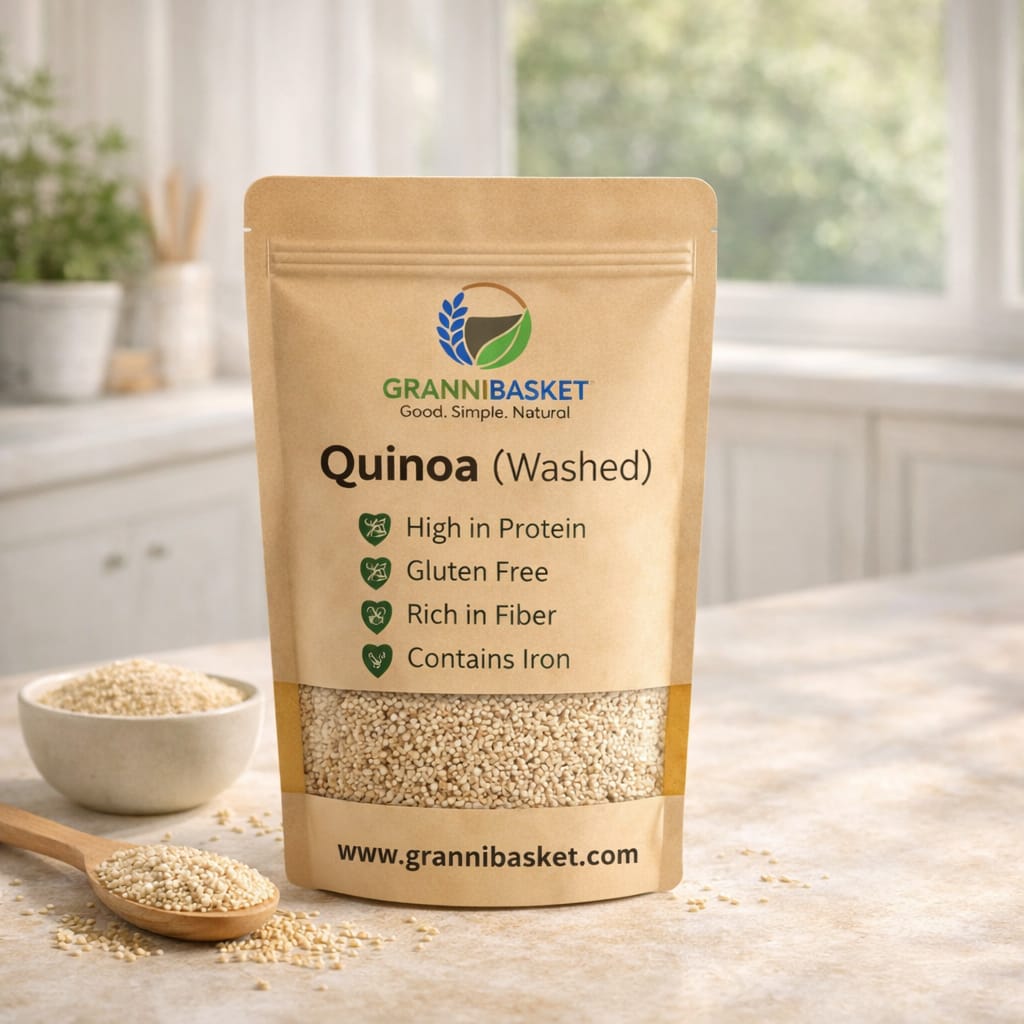 Premium Quinoa (Washed) - 100% Organic & Gluten - Free Superfood - Premium quality from Granni Basket | Granni Basket