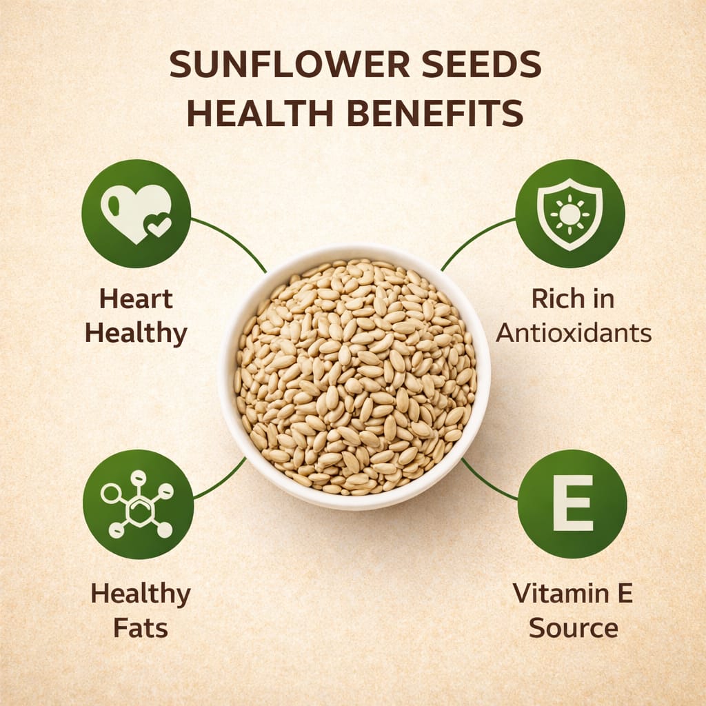 Premium Sunflower Seeds (Raw & Natural) - High Protein & Heart Healthy Superfood - Premium quality from Granni Basket | Granni Basket
